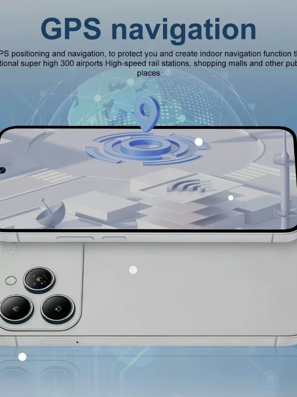 Orange Unbranded Smartphone with Triple Rear Cameras